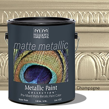 Modern Masters 1 Gal Champagne WaterBased Decorative Metallic Paint MM206